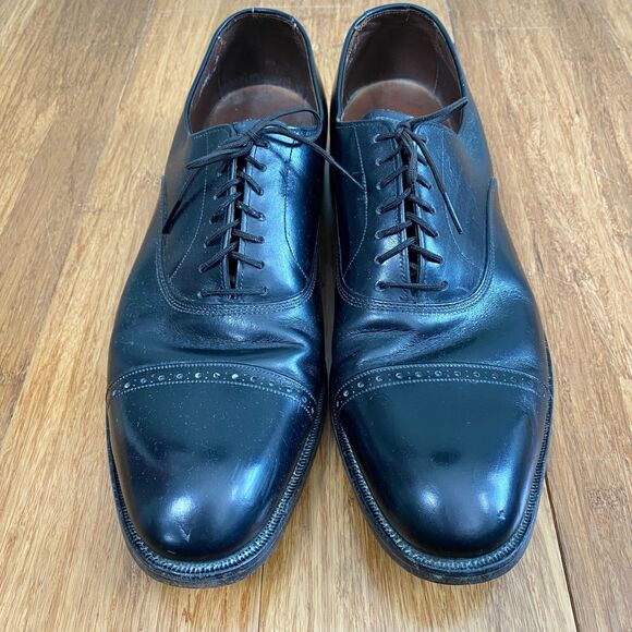 Allen Edmonds Fifth Avenue Leather Oxford Shoes Lace Up Cap Toe Mens 11C Black main image 11